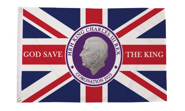 King Charles III Coronation Flag- Style B